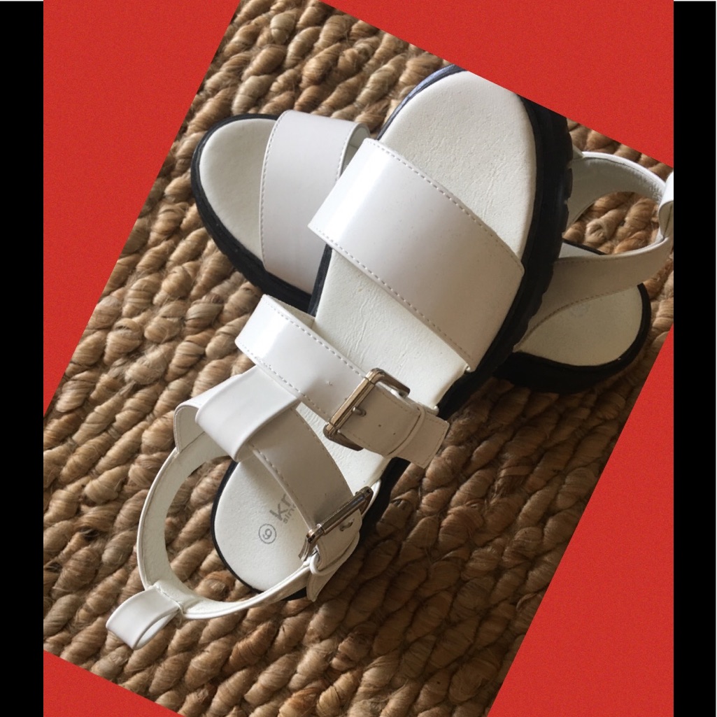 White Daisy Sandals — image 2 of 6